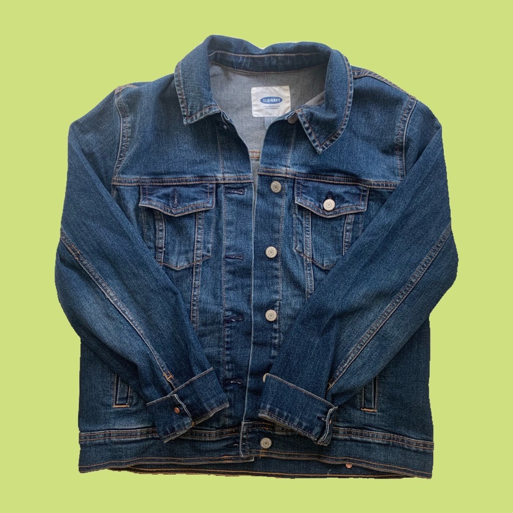 90s style denim jacket